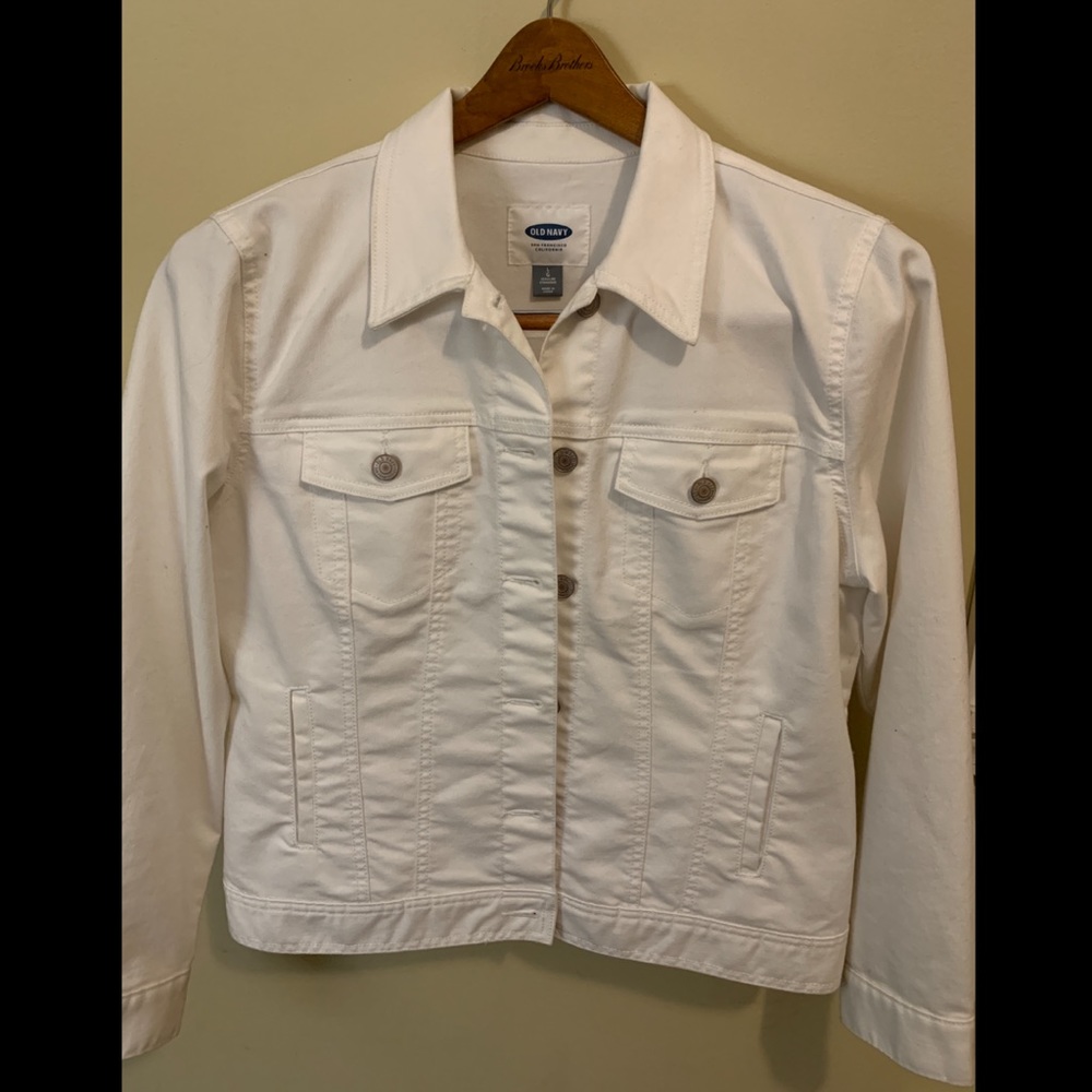 Old Navy White Jean Jacket